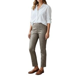 Anthropologie Slim Ankle Pants - 29 Waist Brown/Olive Snake Skin w/ Stretch